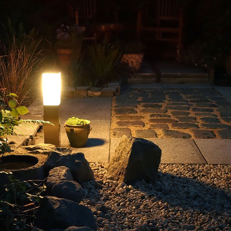 Moderne buitenlamp 45 cm staal - Malios