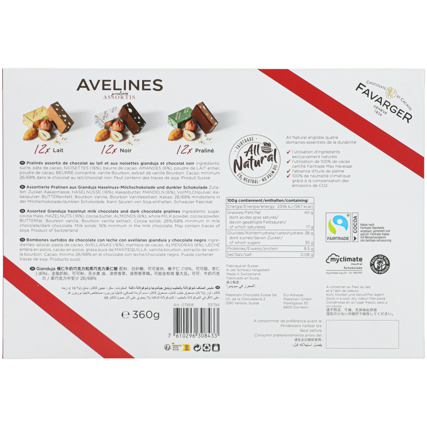 Favarger Avelines assortiert 360g