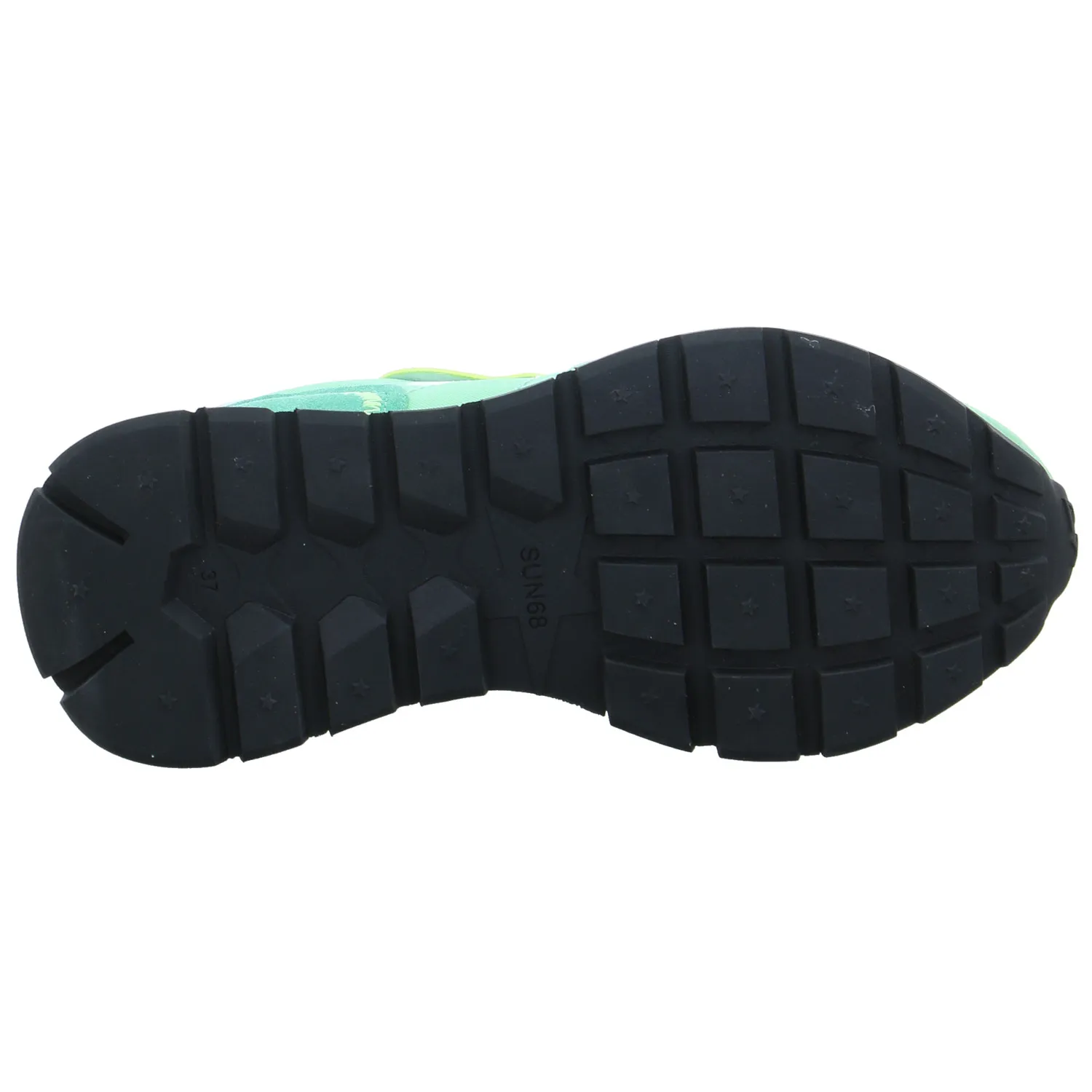 SUN68 Sneaker Grün Leder  mit Wechselfussbett