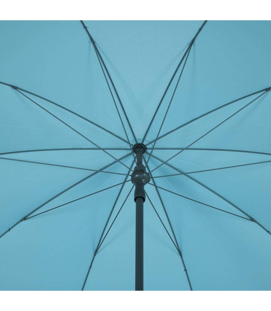 Parasol droit rond Bogota - Inclinable - Diam. 250 cm - Bleu émeraude