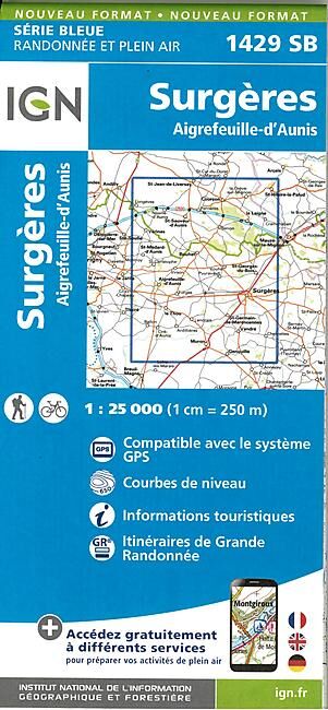 IGN - 1429 SB SURGERES 1 25 000