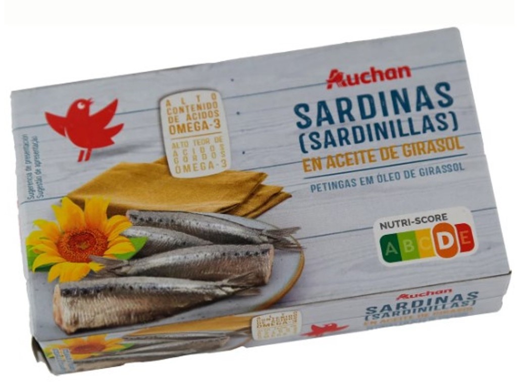 PETINGA AUCHAN EM OLEO DE GIRASSOL 88G
