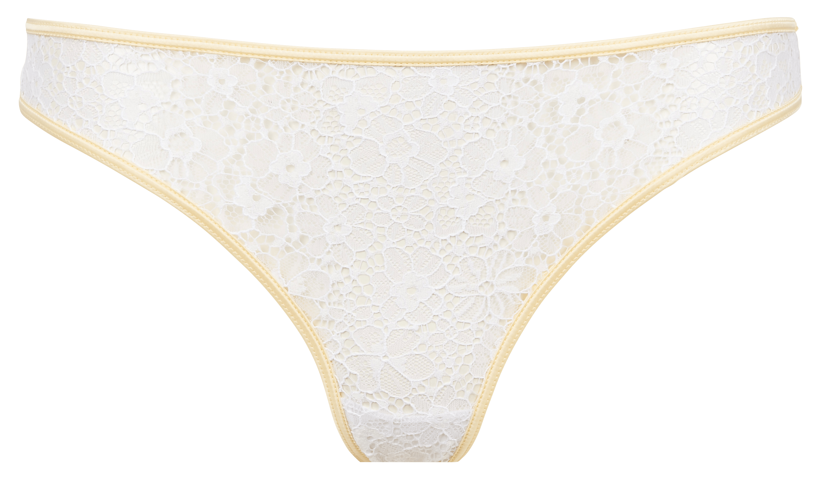 Tanga en dentelle| Blanc