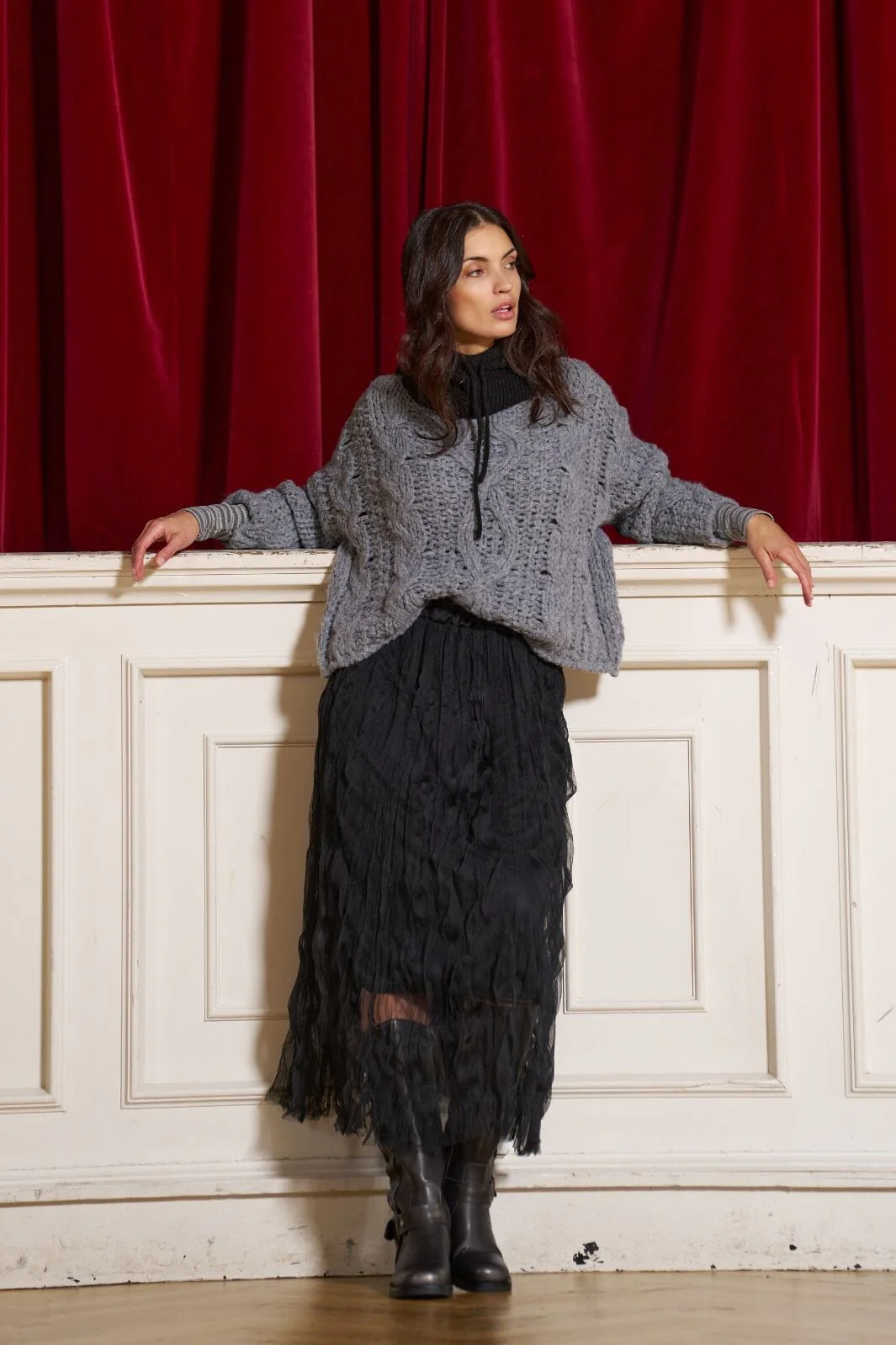 Marta Du Chateau Mdcisabelle Skirt G3050 black 1