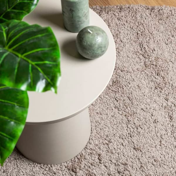 vidaXL Tykt teppe PAMPLONA høy luv moderne beige 80x150 cm