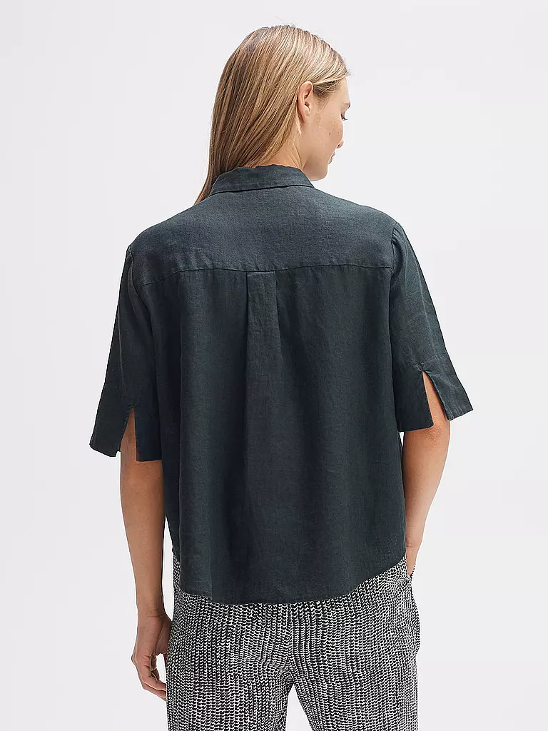 OPUS Leinenbluse FILALIA petrol