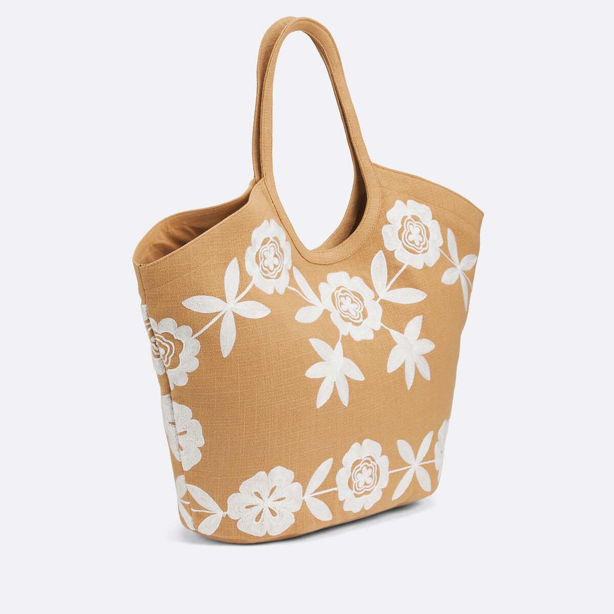 PETITE MENDIGOTE<br>Sacola de compras bordada, SAFIRA