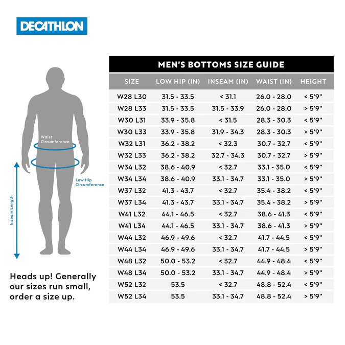 Decathlon Forclaz - Calça de caminhada Forclaz MT100 masculina 2 em 1 com zíper