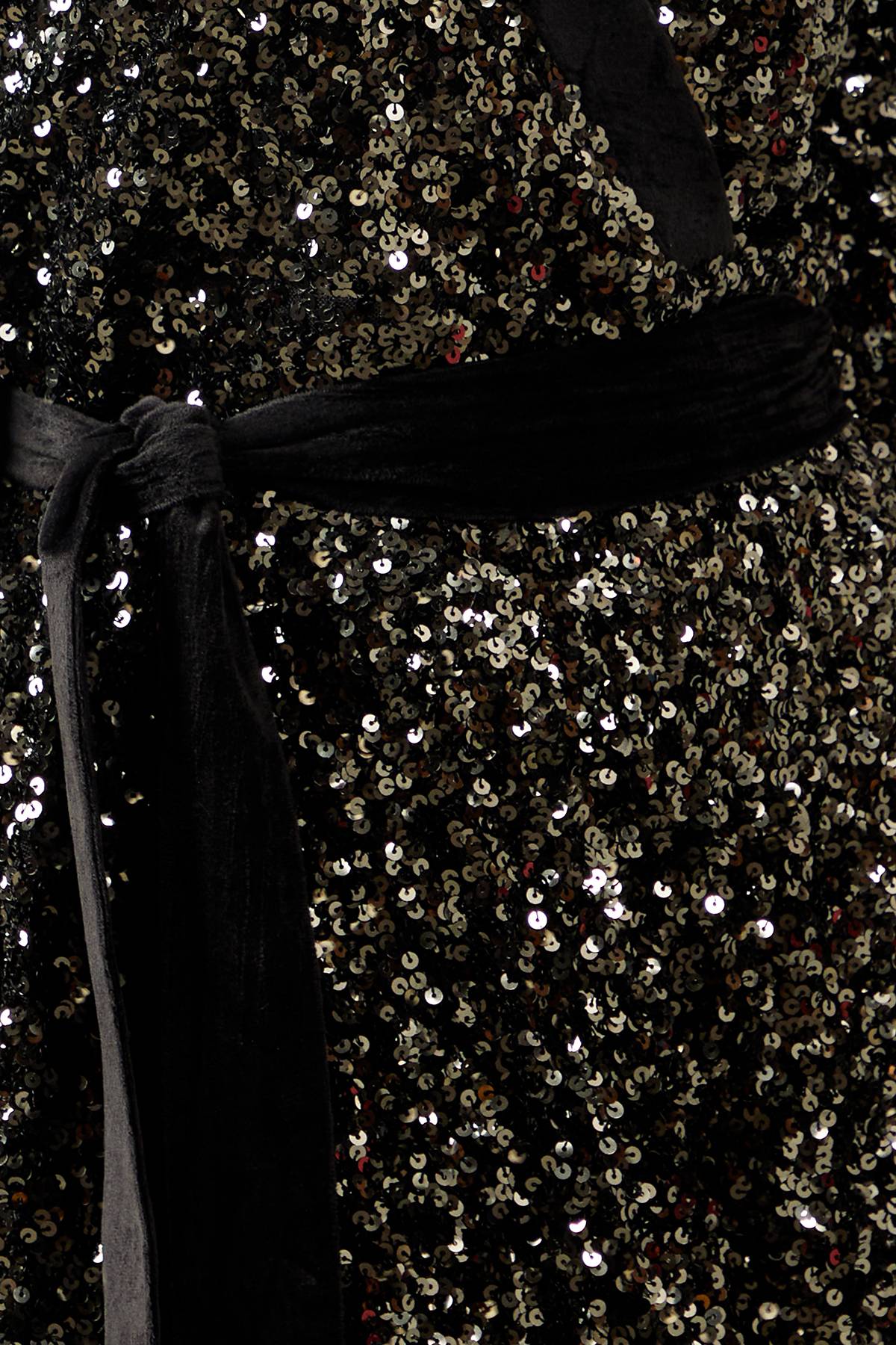 Wallis Robe Midi en Velours à Sequins Contrastés Petite