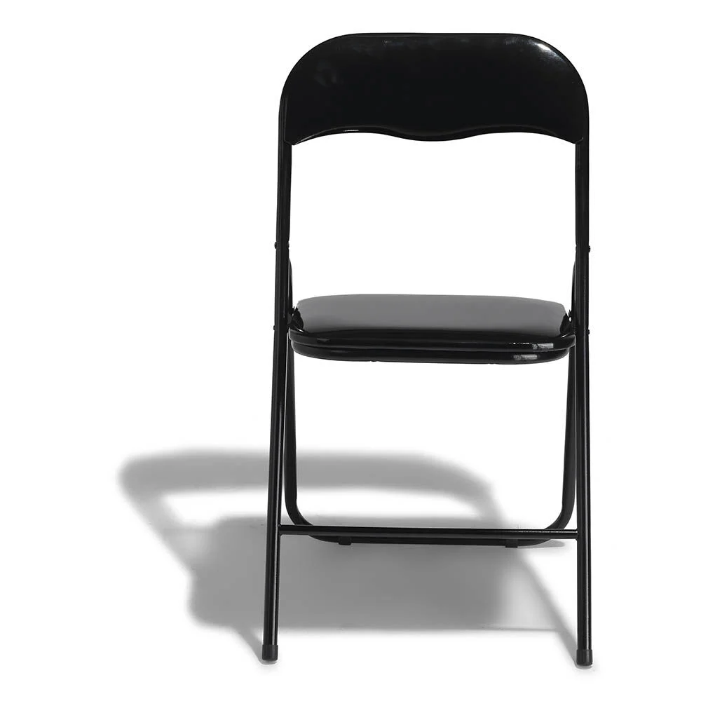 Chaise pliante Tracy métal noir