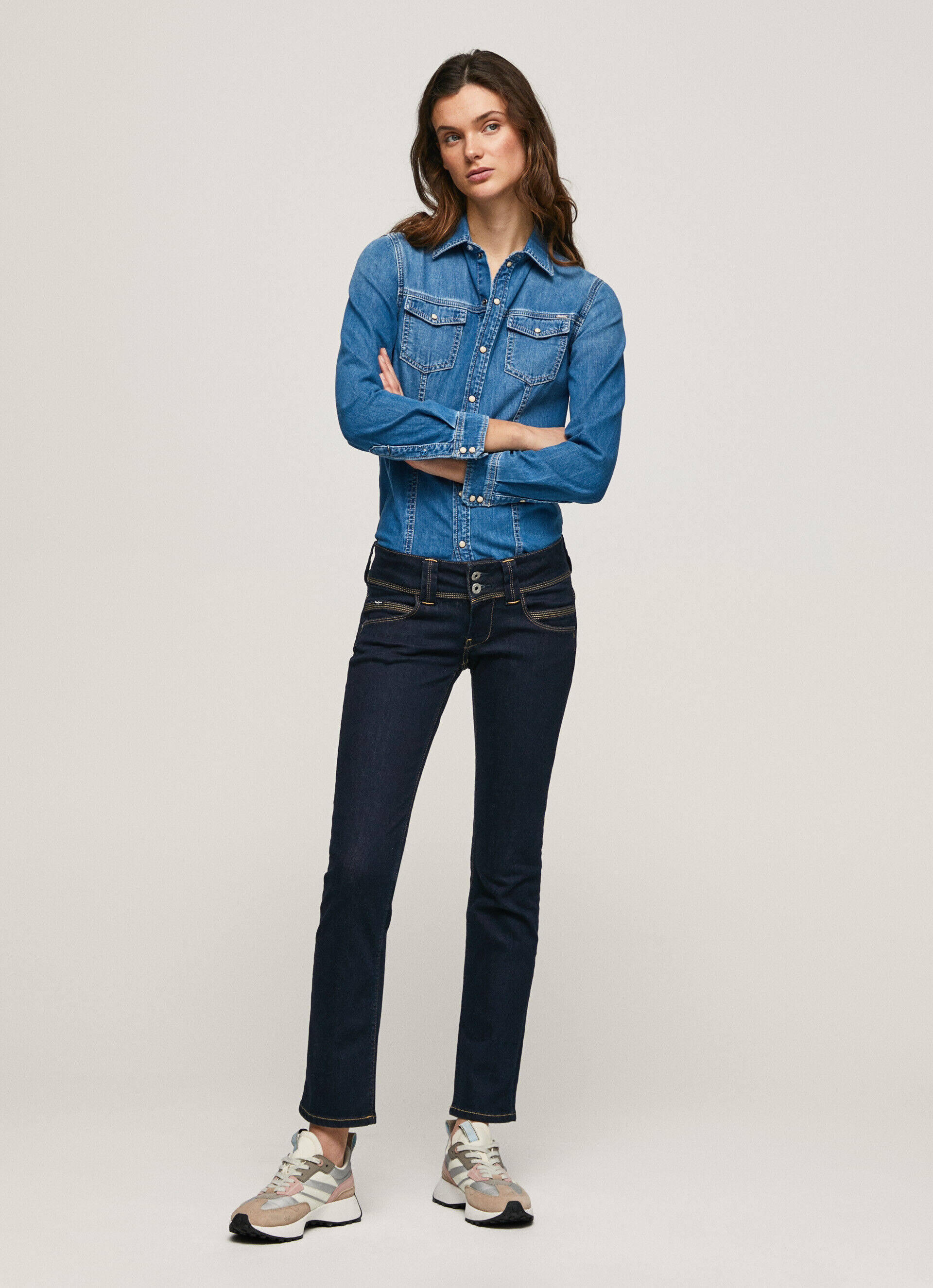 JEANS VENUS FIT REGULAR TIRO BAJO - denim