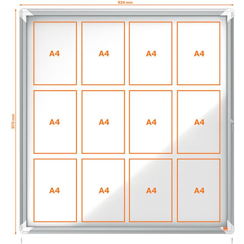 Vitrine d'affichage extérieure Nobo Premium Plus