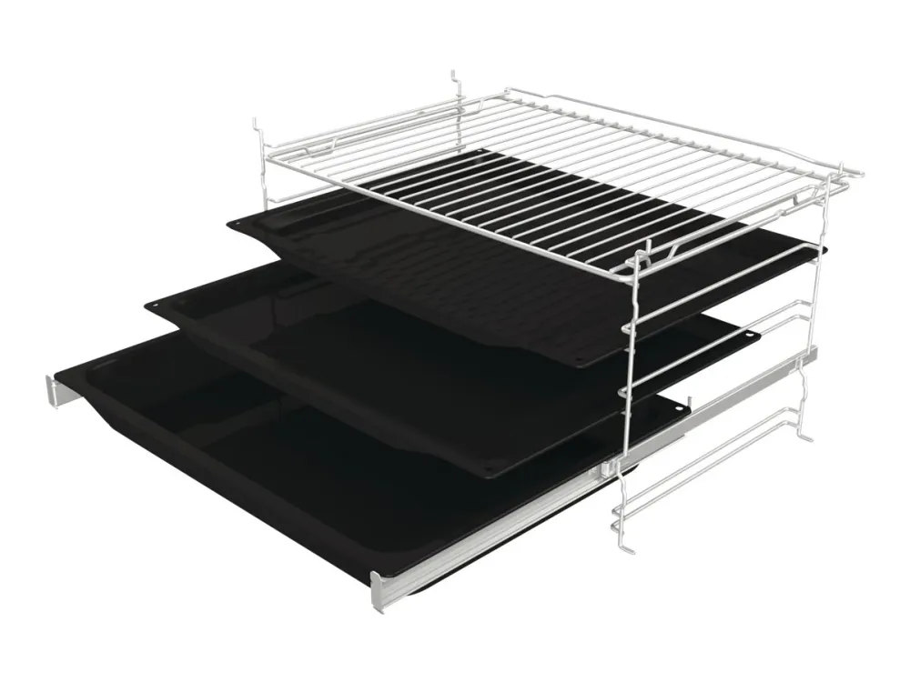 Gorenje Essential BPS6737E07B - Ovn - med dampfunktion - til indbygning - niche - bredde: 56 cm - dybde: 55 cm - højde: 59 cm - med selv-rengøring - Klasse A  - sort