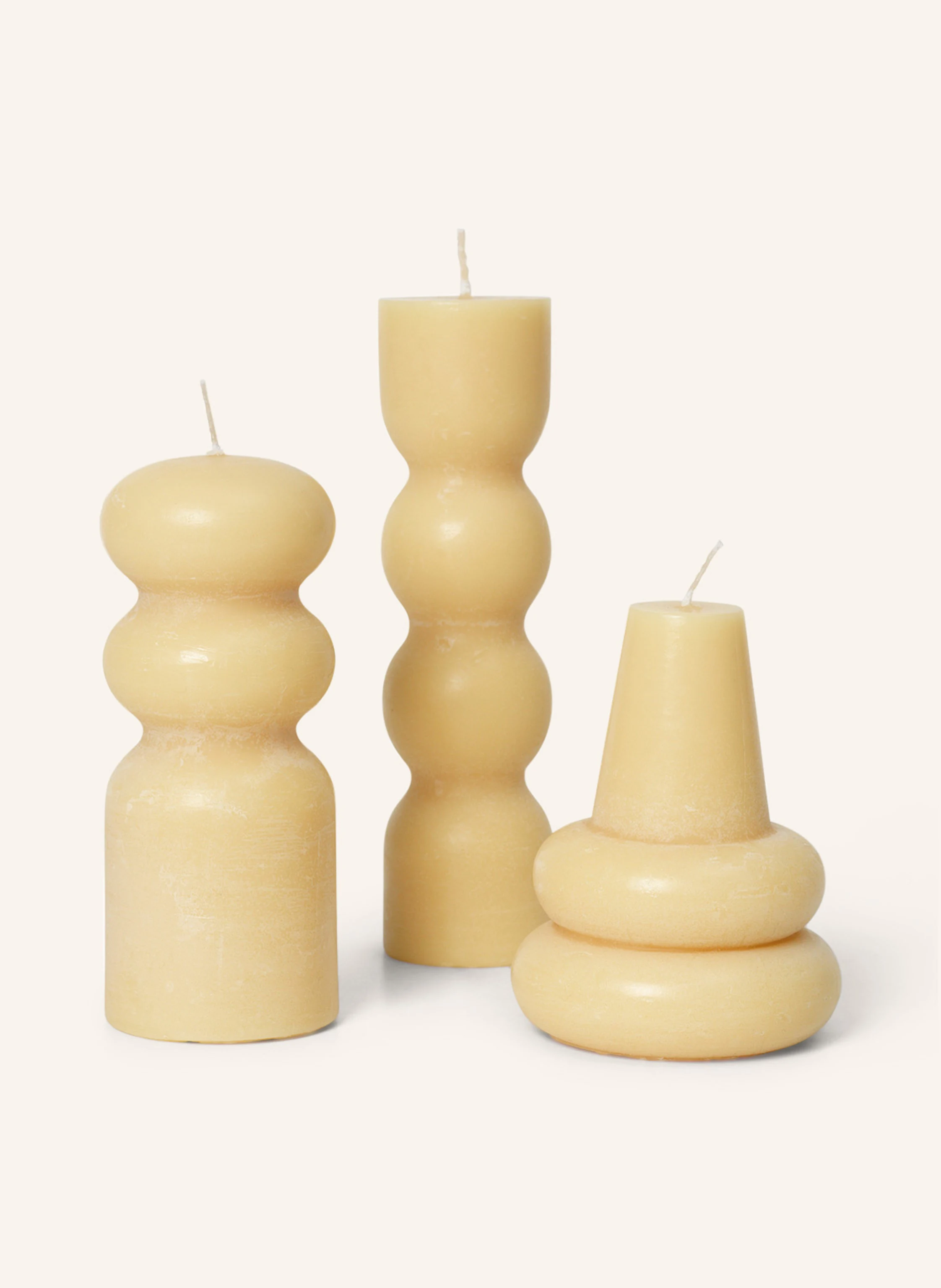 Ferm LIVING 3er-Set Kerzen TORNO