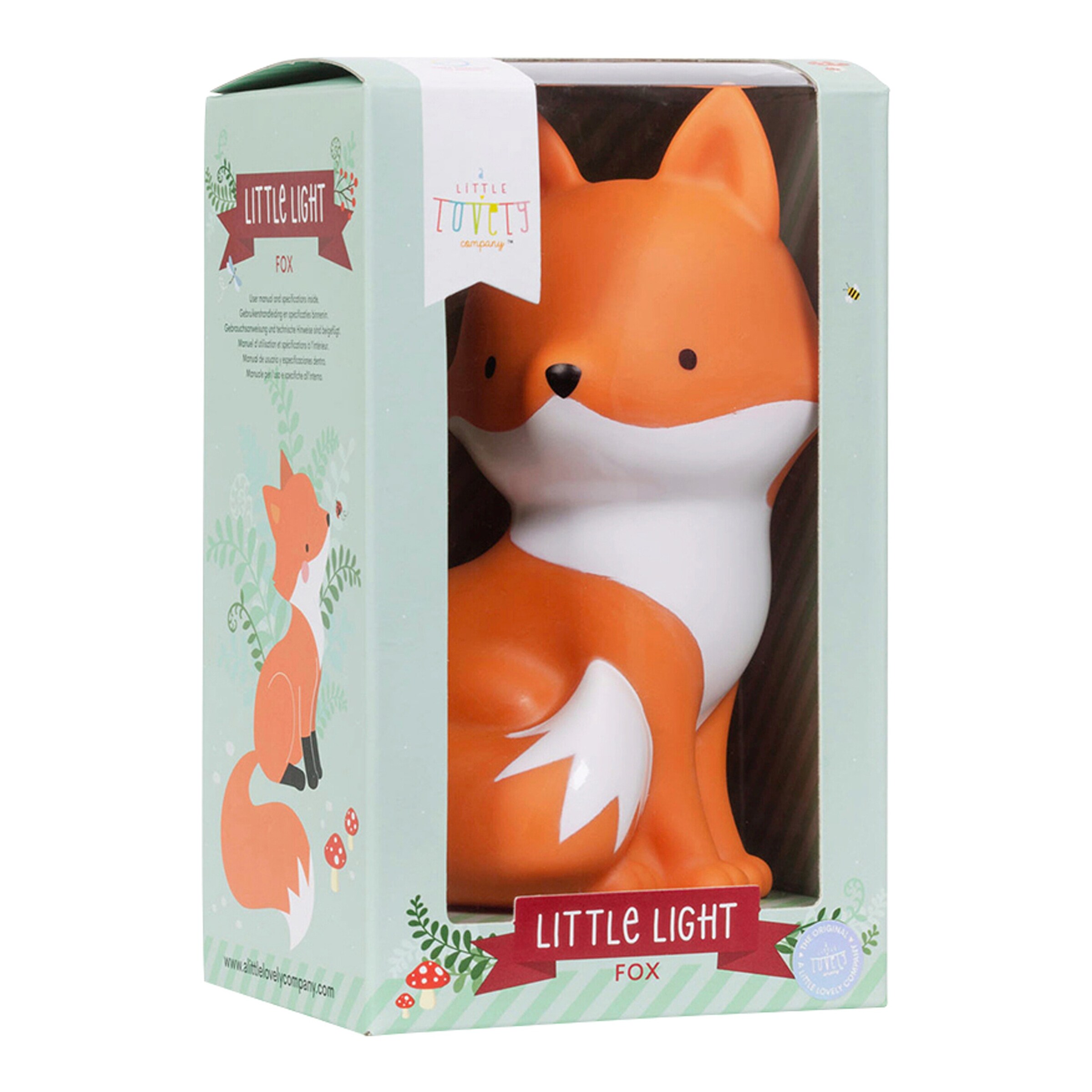 A Little Lovely Company Nachtlicht Little Light orange / Fuchs