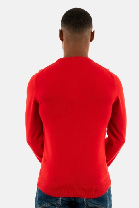 Pull leger lacoste ah1985 240 rouge