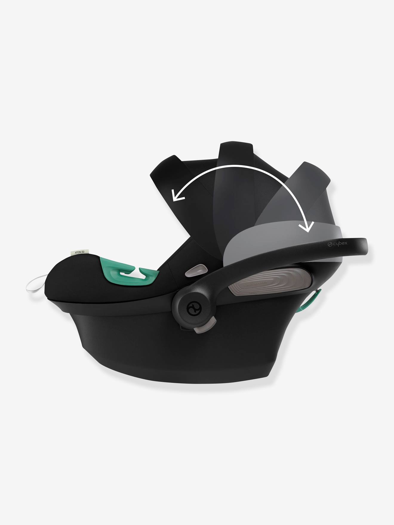 Cadeira auto CYBEX Gold Aton S2 i-Size Egg, Grupo 0+, 45-87 cm, preta