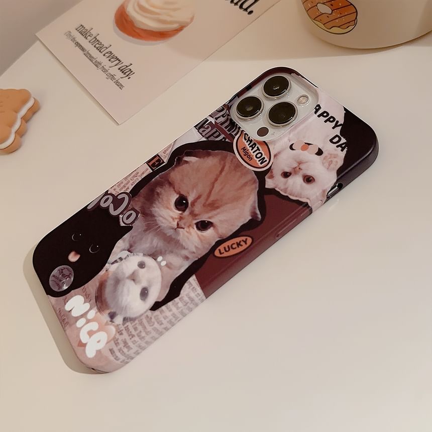 kloudkase - Cat Phone Case - iPhone 15 Pro Max / 15 Pro / 15 Plus / 15 / 14 Pro Max / 14 Pro / 14 Plus / 14 / 13 Pro Max / 13 Pro / 13 / 13 mini / 12 Pro Max / 12 Pro / 12 / 12 mini / 11 Pro Max / 11 Pro / 11 / X / 7