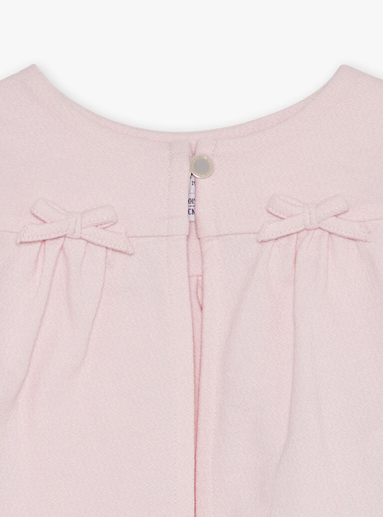 Gilet rose en jersey