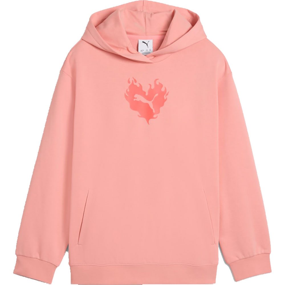 Puma Flaming Love Hoodie Kinder pink fruit