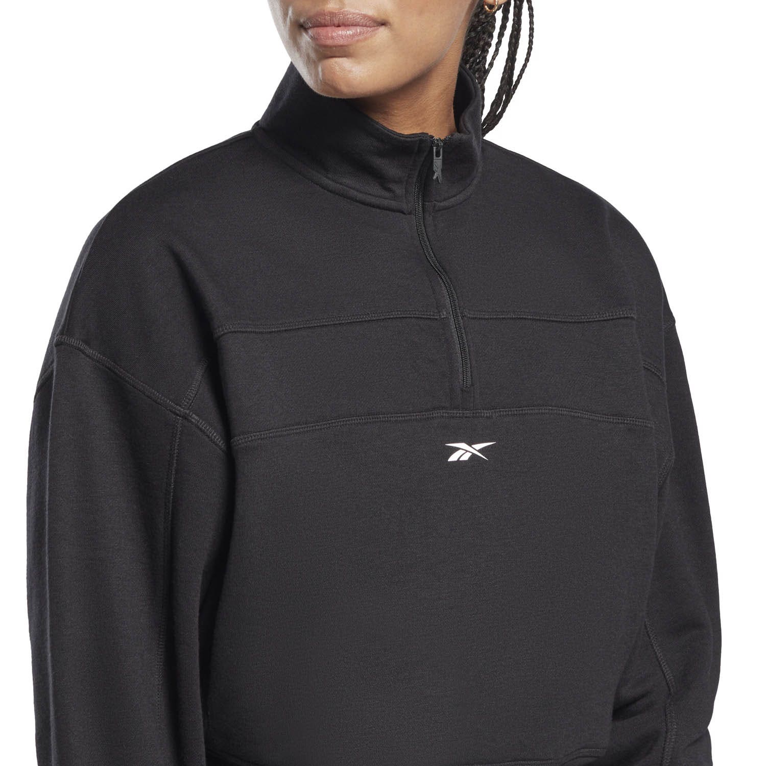 Reebok  Workout Ready Knit 1/4 Zip Sweatshirt