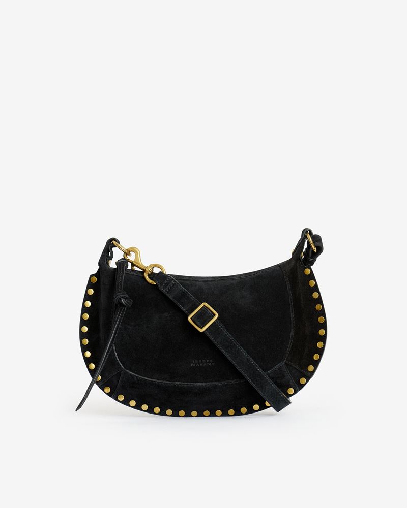 SAC PORTÉ ÉPAULE EN CUIR VELOURS OSKAN MOON