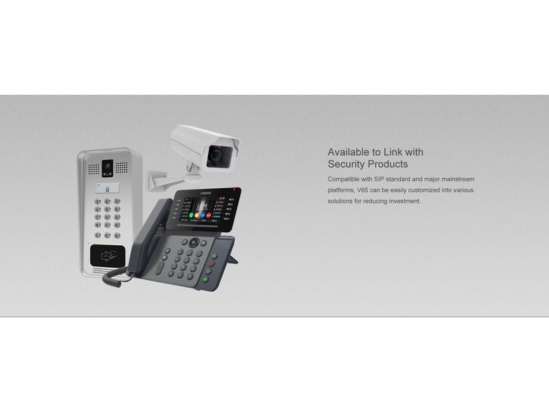 Fanvil Tischtelefon V65 Schwarz V65 Prime Business Telefon