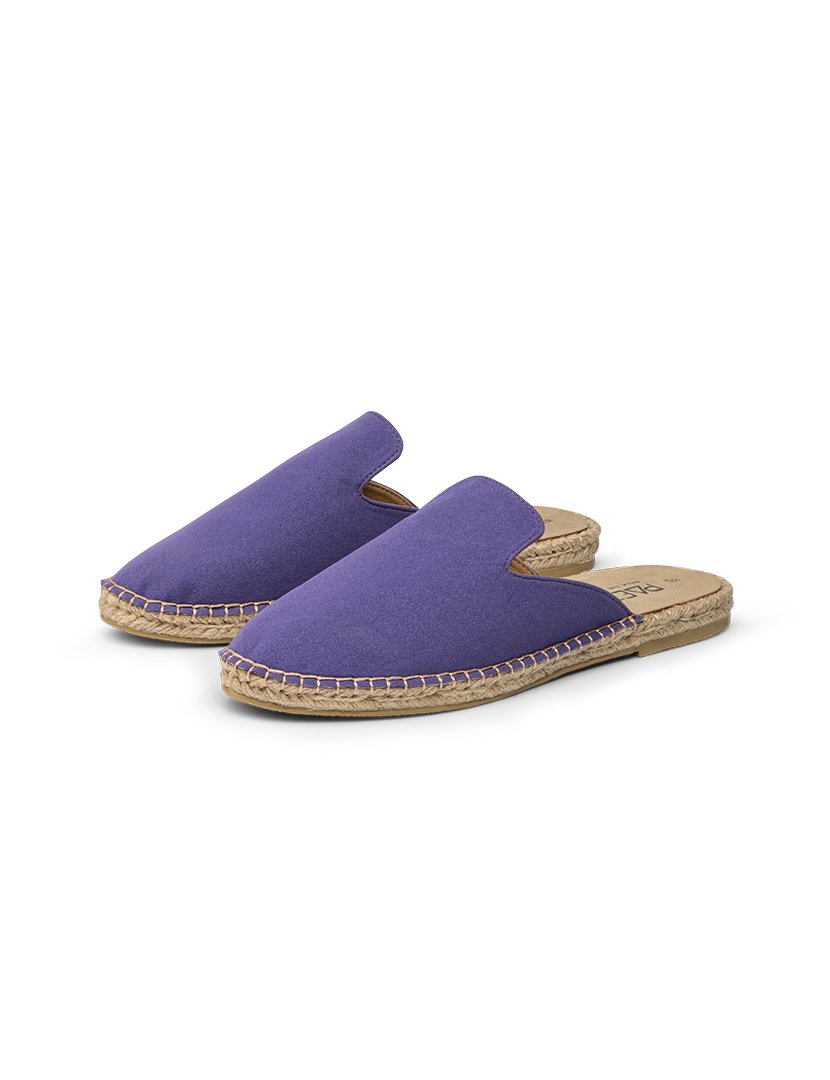Ladies Vegan Suede Mules Amethyst