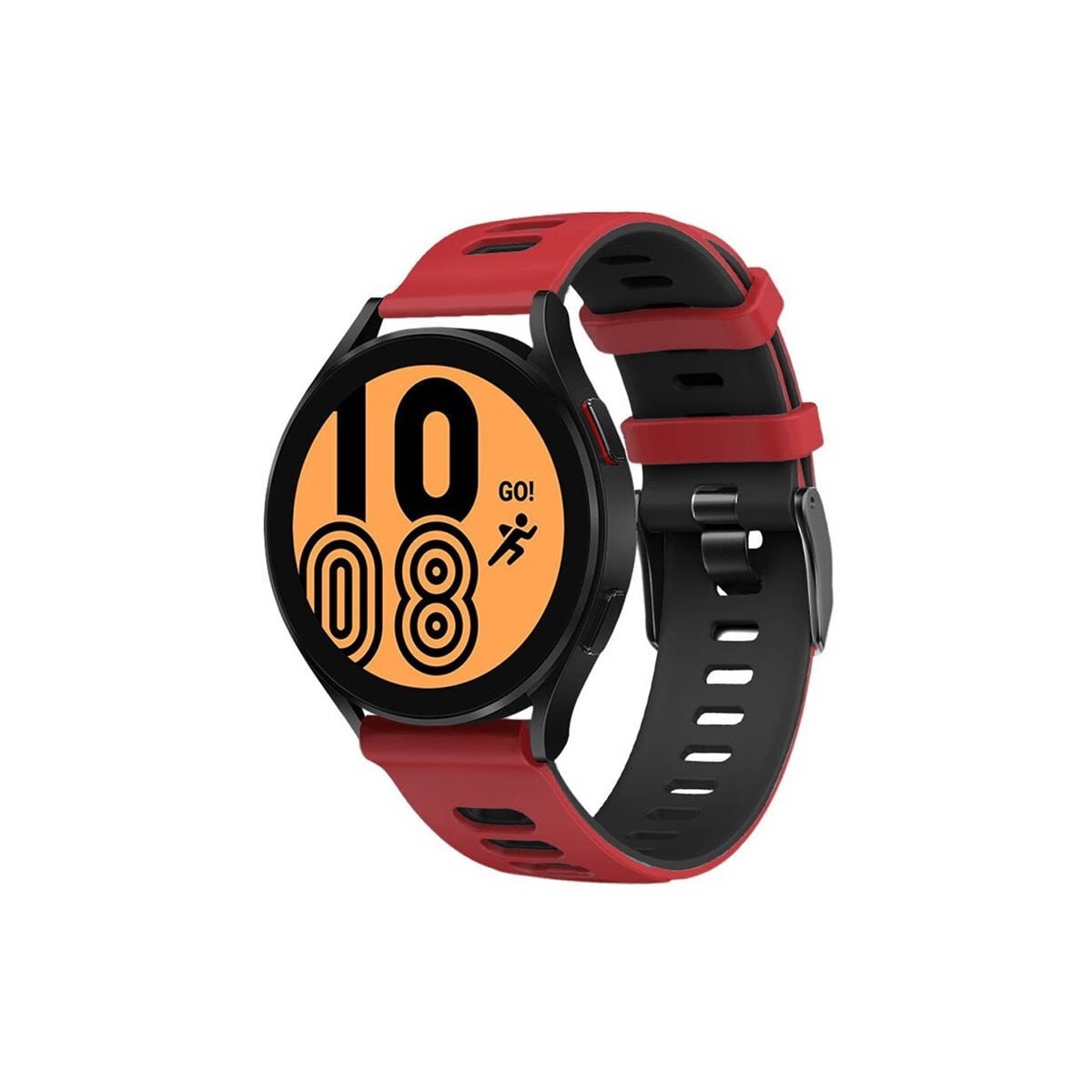 Twin Sport Armband Samsung Galaxy Watch 4 (44mm) - Rød/svart