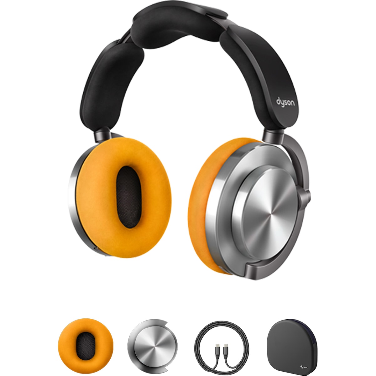 Dyson Ontrac CNC trådløse on-ear hodetelefoner (aluminium)