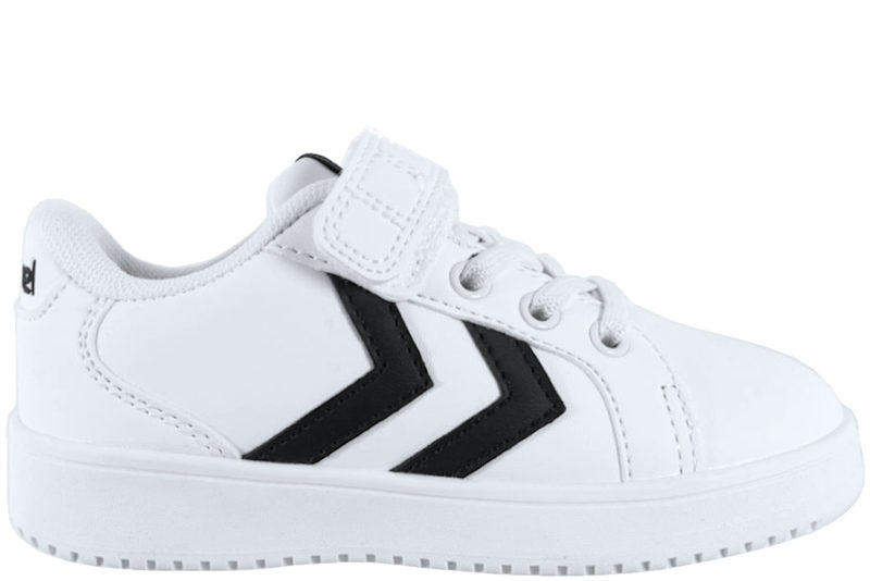 HUMMEL DERBY COURT JR SKO I HVIDT PU