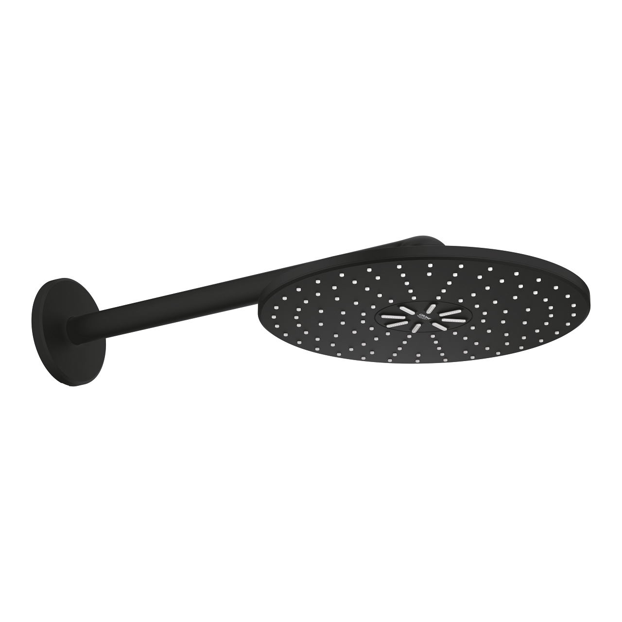 Grohe Rainshower hoofddouche 2 standen met wandarm phantom black - zwart mat