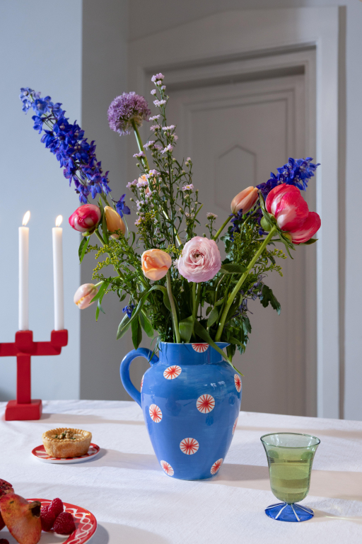 &klevering Festivo karaf 3L blauw
