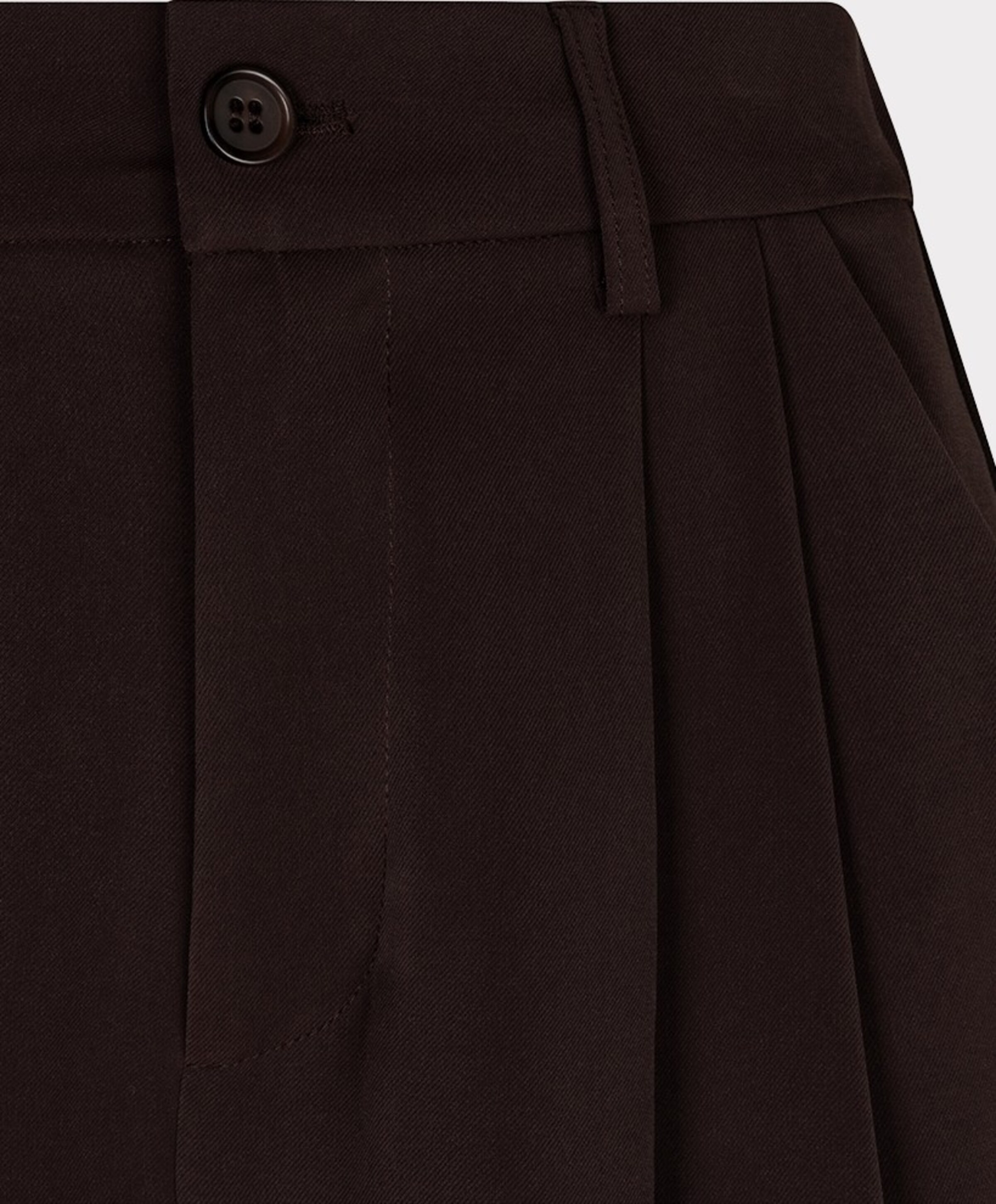 EsQualo Wide leg dames broek bruin