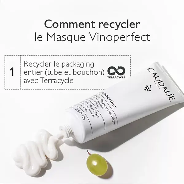 Máscara Peeling Glicólica Vinoperfect da Caudalie 75ml