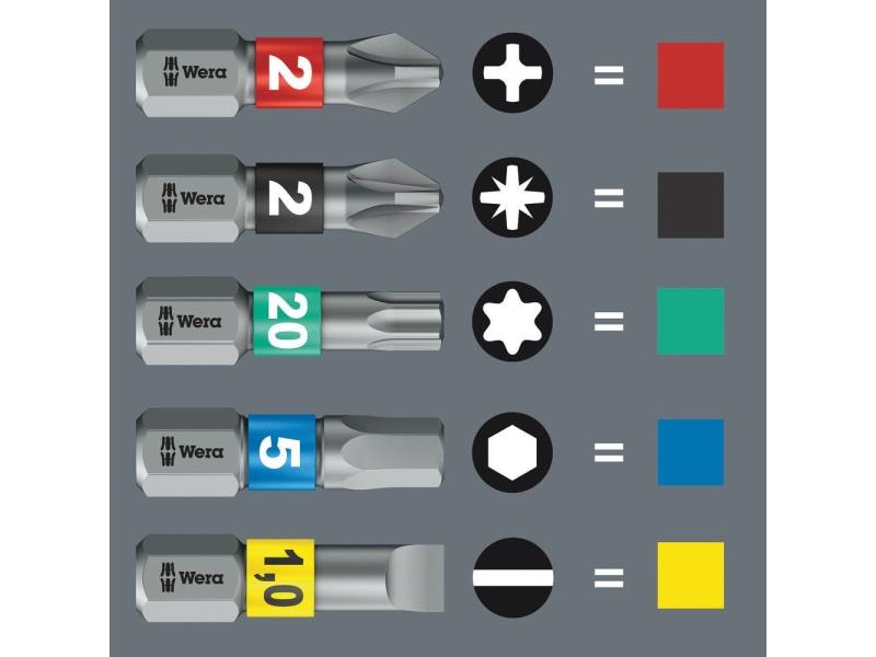 Wera Werkzeug-Etui Kompakt 100 52-teilig Bits-Sortiment