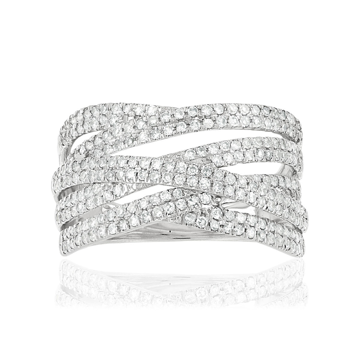 Bague MATY Or 750 blanc Diamants blancs