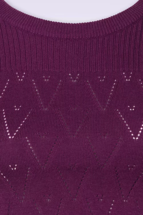 Banned Retro Ruth jumper in magenta