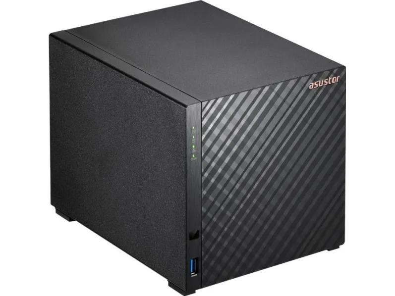 ASUSTOR Drivestor 4 AS1104T - NAS-server - 4 bays - SATA 6Gb/s - RAID RAID 0, 1, 5, 6, 10, JBOD - RAM 1 GB - 2.5 Gigabit Ethernet - iSCSI support