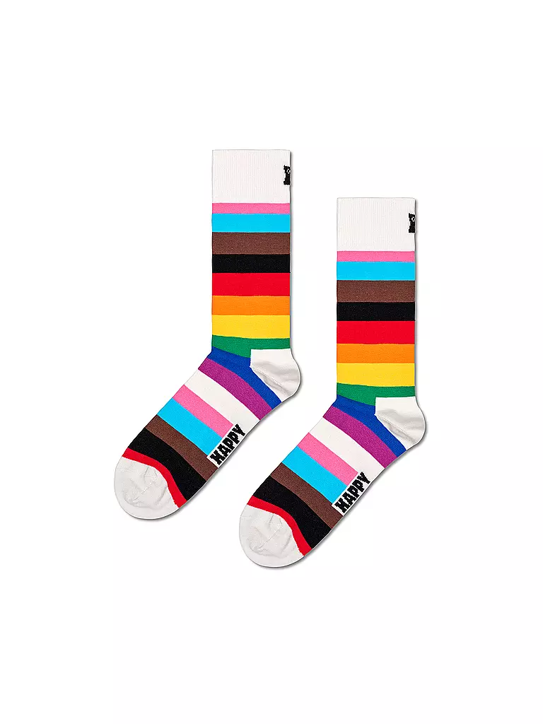 HAPPY SOCKS Damen Socken PRIDE GIFT SET 36-40 2er Pkg White creme