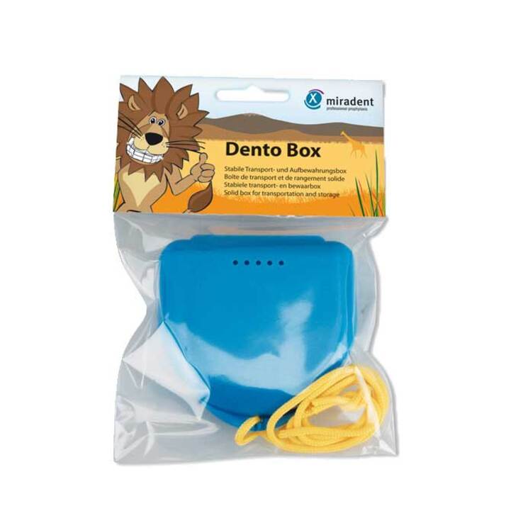 Miradent Zahnspangenbox Dento Box I blau, 1 St