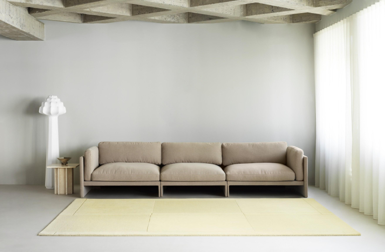 Normann Copenhagen Level vloerkleed 250x350 Light Yellow