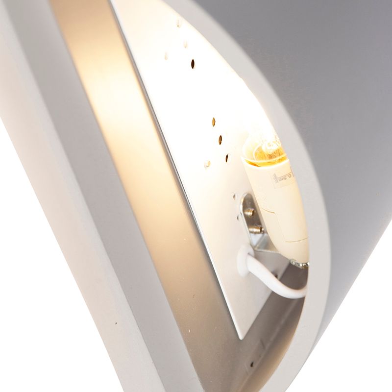 Industriële wandlamp grijs beton - Creil
