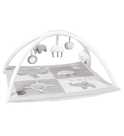 Nattou Aktivitetst?ppe Tembo - 75x60 cm - Gr?/Hvid