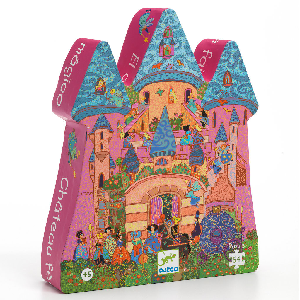 Puzzle Silhouette - 54 Pièces - Château Féérique