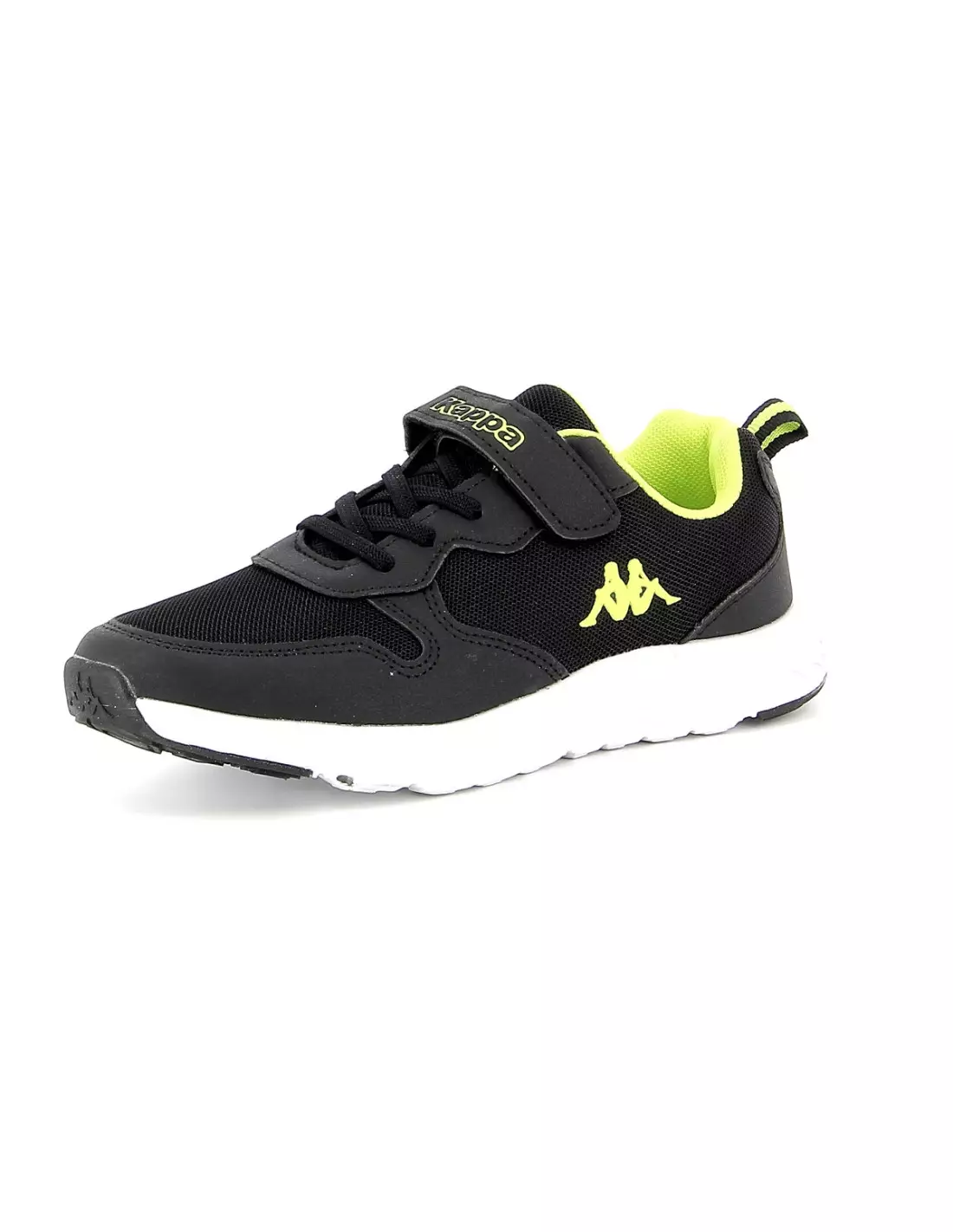 KAPPA DELVIS EV - Sneakers Blackyellowfluo
