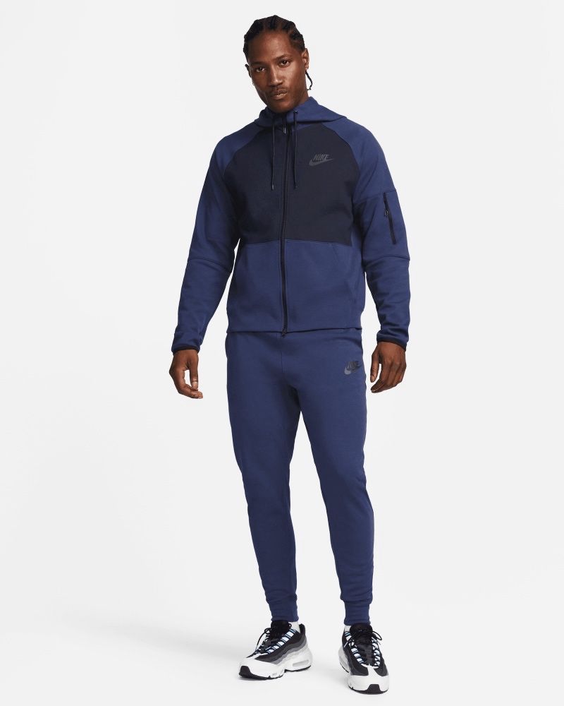 Sweat zippé à capuche Nike Sportswear Essential Bleu Marine & Noir pour homme