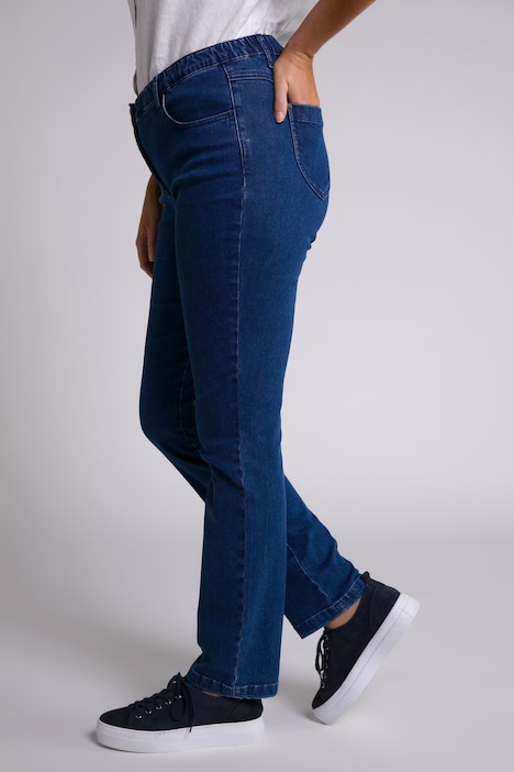 Jeans Sophie, Stickerei, schmales Bein, Komfortbund