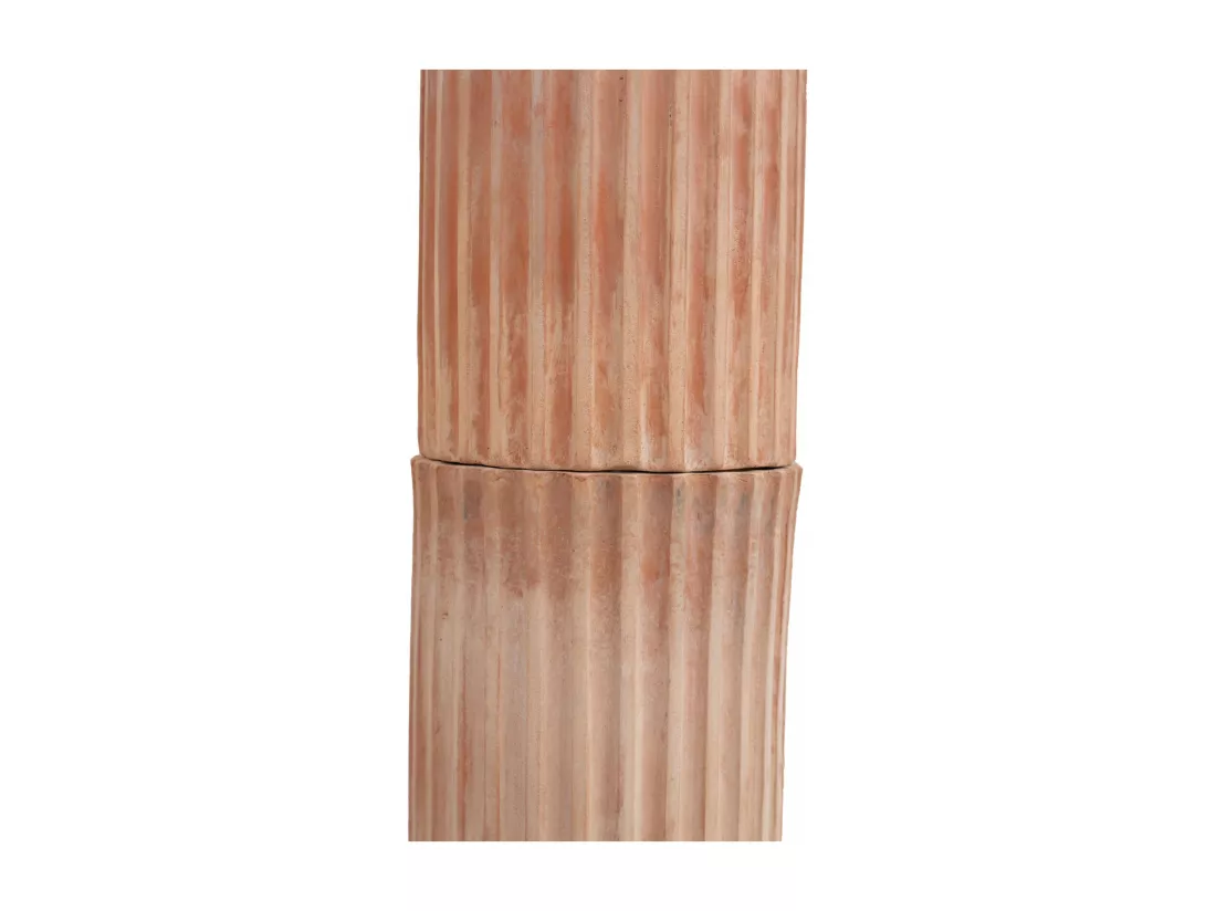 BISCOTTINI Vase - Finition terre cuite - Extérieur - Jardin - Présentoir - Décoratif - Porte-plante - Porte-fleurs - Salon - Salle à manger - Chambre - Cuisine- 56x62x260 cm