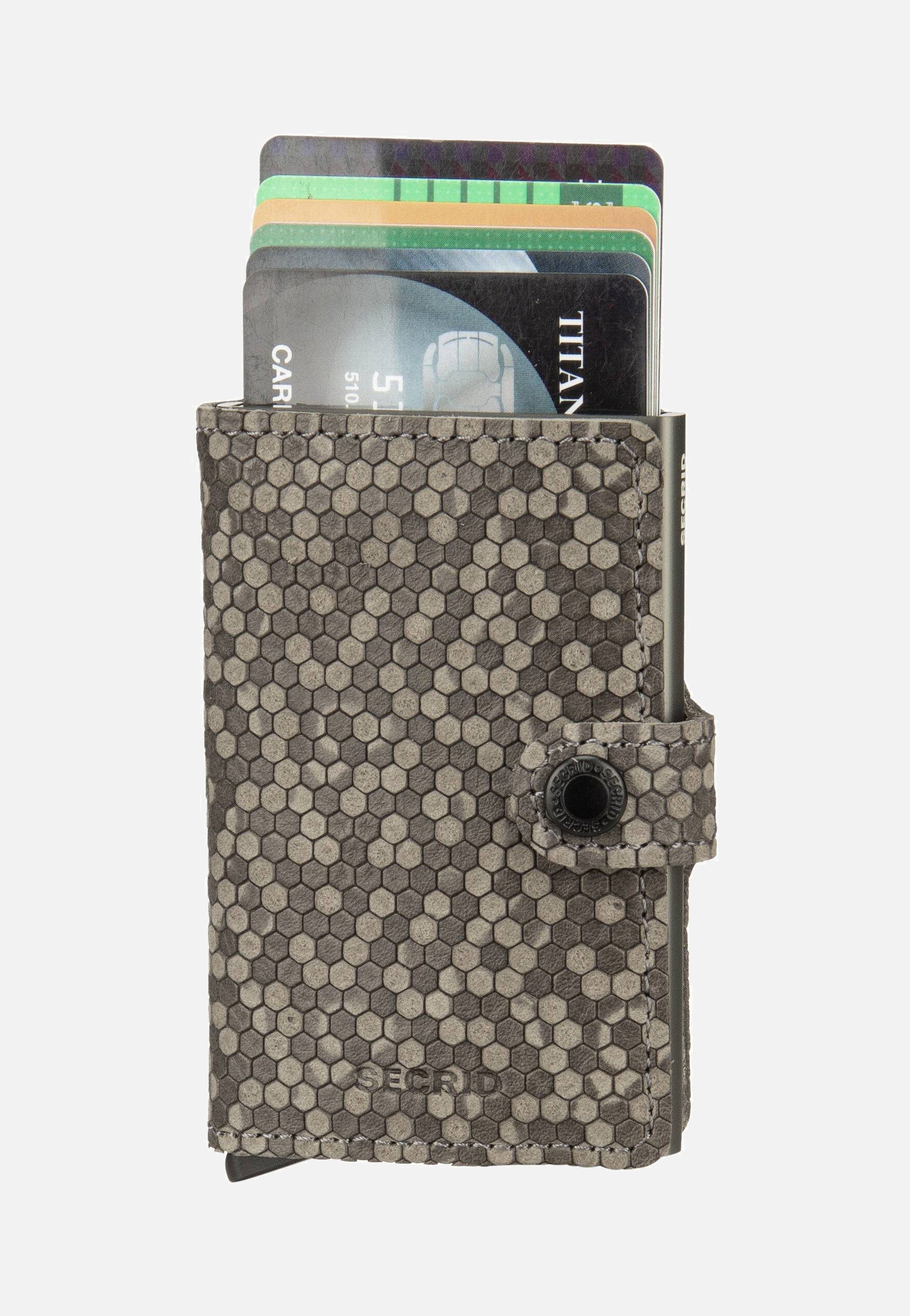 Miniwallet Hexagon Grey - Portemonnaie